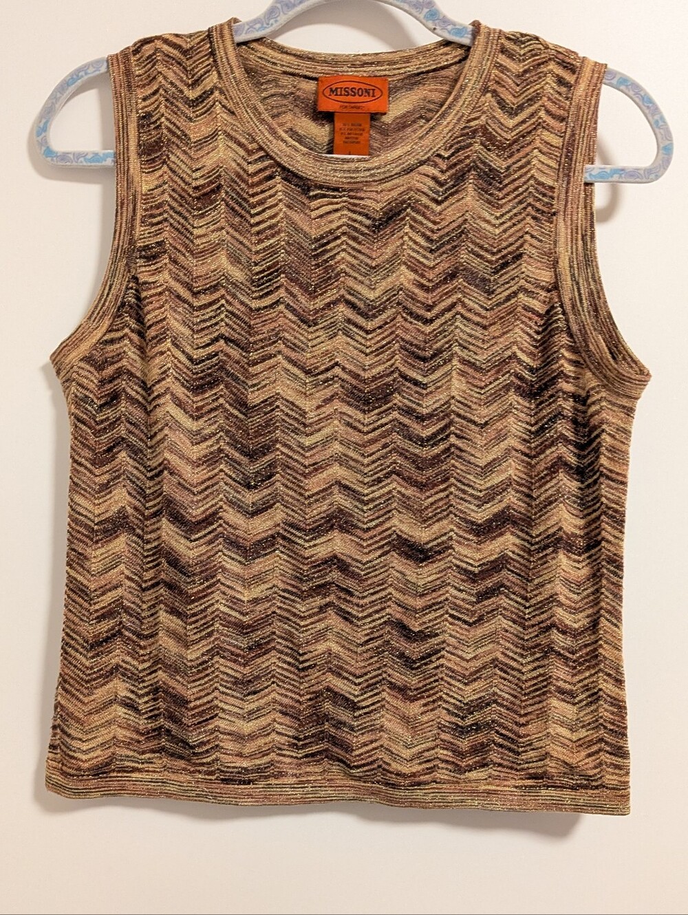 Missoni Chevron Knit Sleeveless Tank
